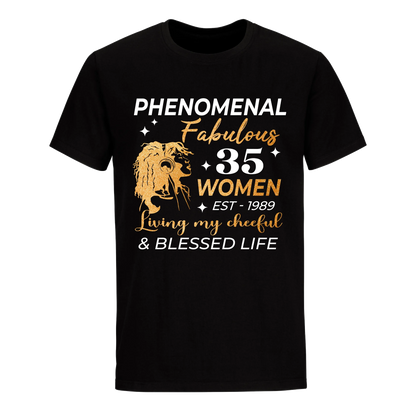 PHENOMENAL FABULOUS 35TH 1989 SHIRT UNISEX SHIRT