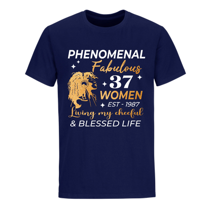 PHENOMENAL FABULOUS 37TH 1987 UNISEX SHIRT