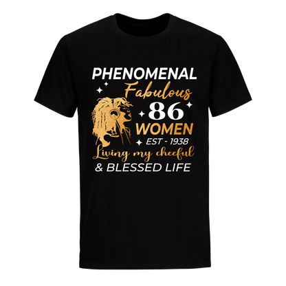 PHENOMENAL FABULOUS 86TH 1938 UNISEX SHIRT