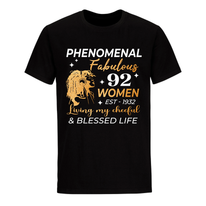 PHENOMENAL FABULOUS 92ND 1932 UNISEX SHIRT