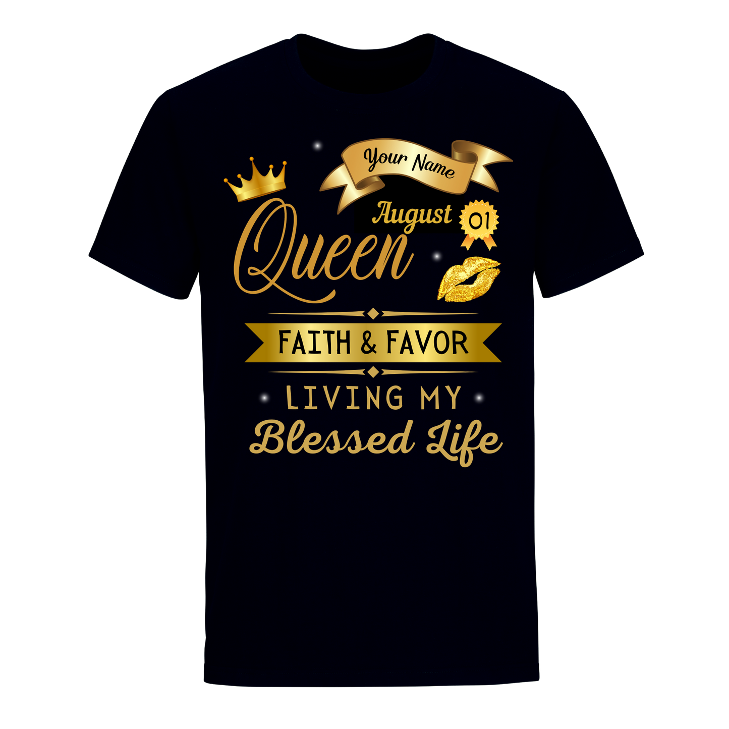 AUGUST PERSONALIZABLE FAITH AND FAVOUR SHIRT
