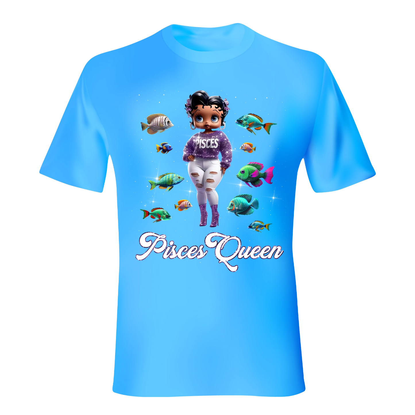 PISCES QUEEN ZODIAC SUNSIGN UNISEX SHIRT