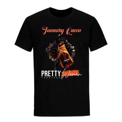 PRETTY FABULOUS WOMAN JANUARY UNISEX SHIRT