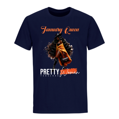 PRETTY FABULOUS WOMAN JANUARY UNISEX SHIRT