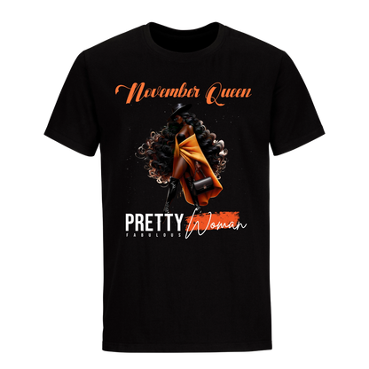 PRETTY FABULOUS WOMAN NOVEMBER UNISEX SHIRT