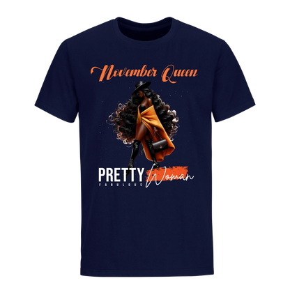 PRETTY FABULOUS WOMAN NOVEMBER UNISEX SHIRT