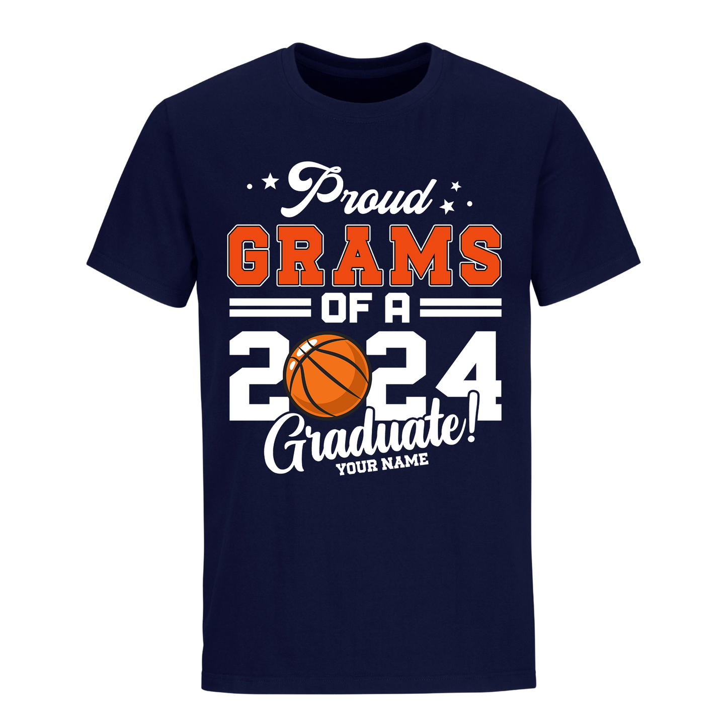 Proud Grams Of A 2024 Graduate with Name Unisex Shirt