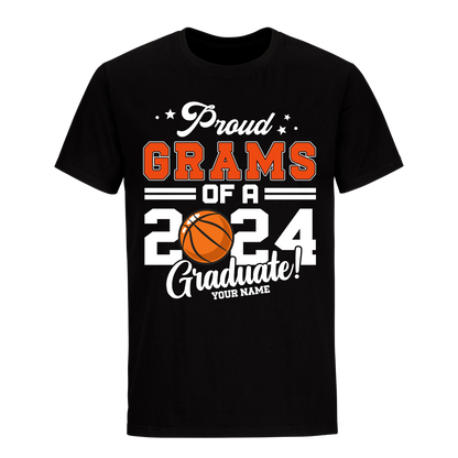 Proud Grams Of A 2024 Graduate with Name Unisex Shirt