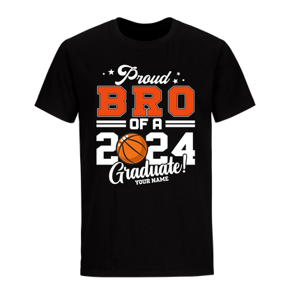 Proud Brother Of A 2024 Graduate with Name Unisex Shirt D12