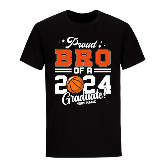 Proud Brother Of A 2024 Graduate with Name Unisex Shirt D12