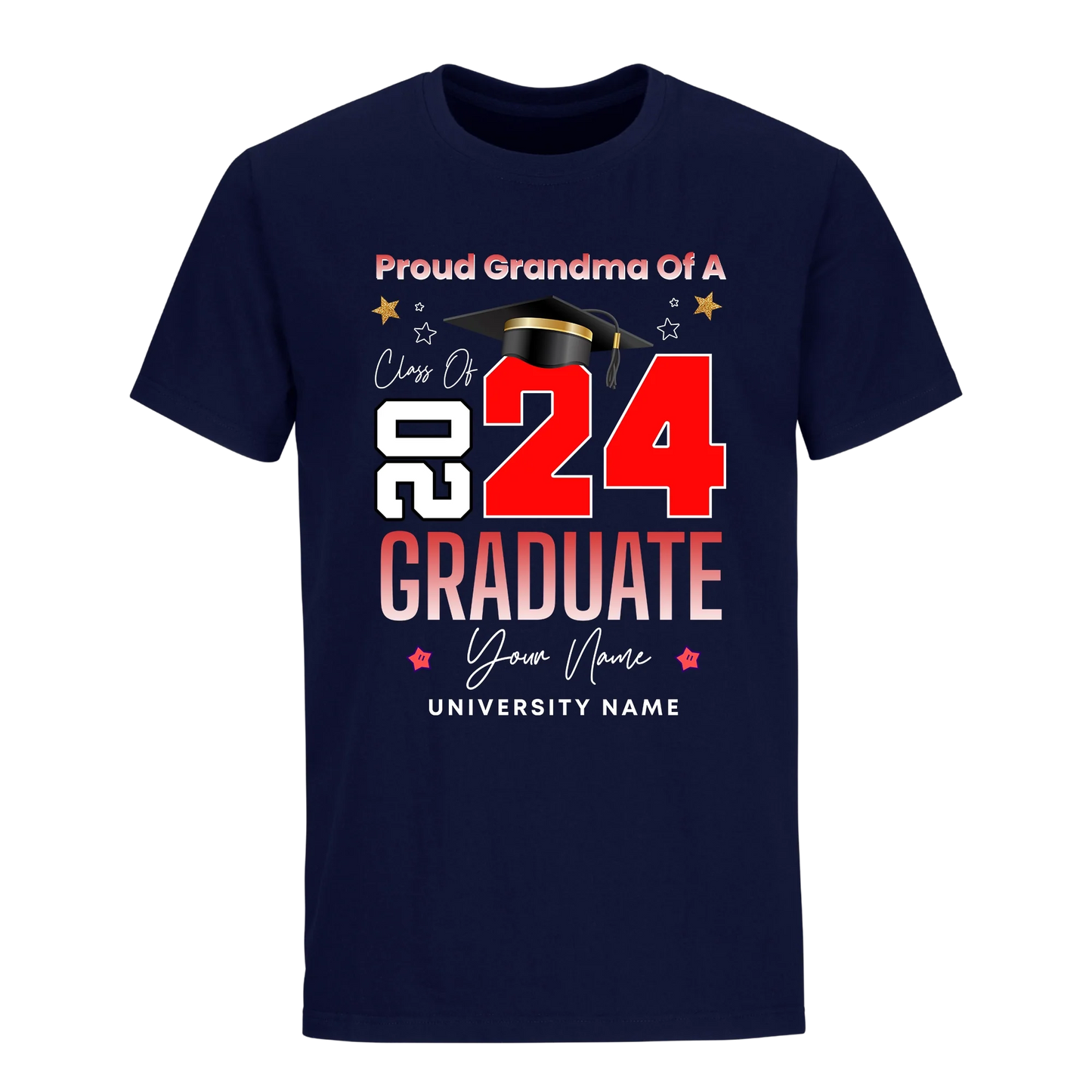 Proud Grandma Of A 2024 Graduate Unisex Shirt D9