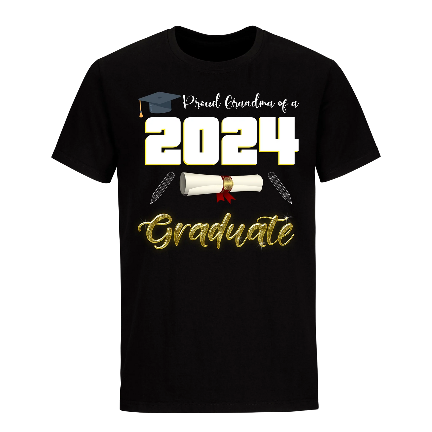 Proud Grandma Of A 2024 Graduate Unisex Shirt D1