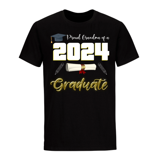 Proud Grandma Of A 2024 Graduate Unisex Shirt D1