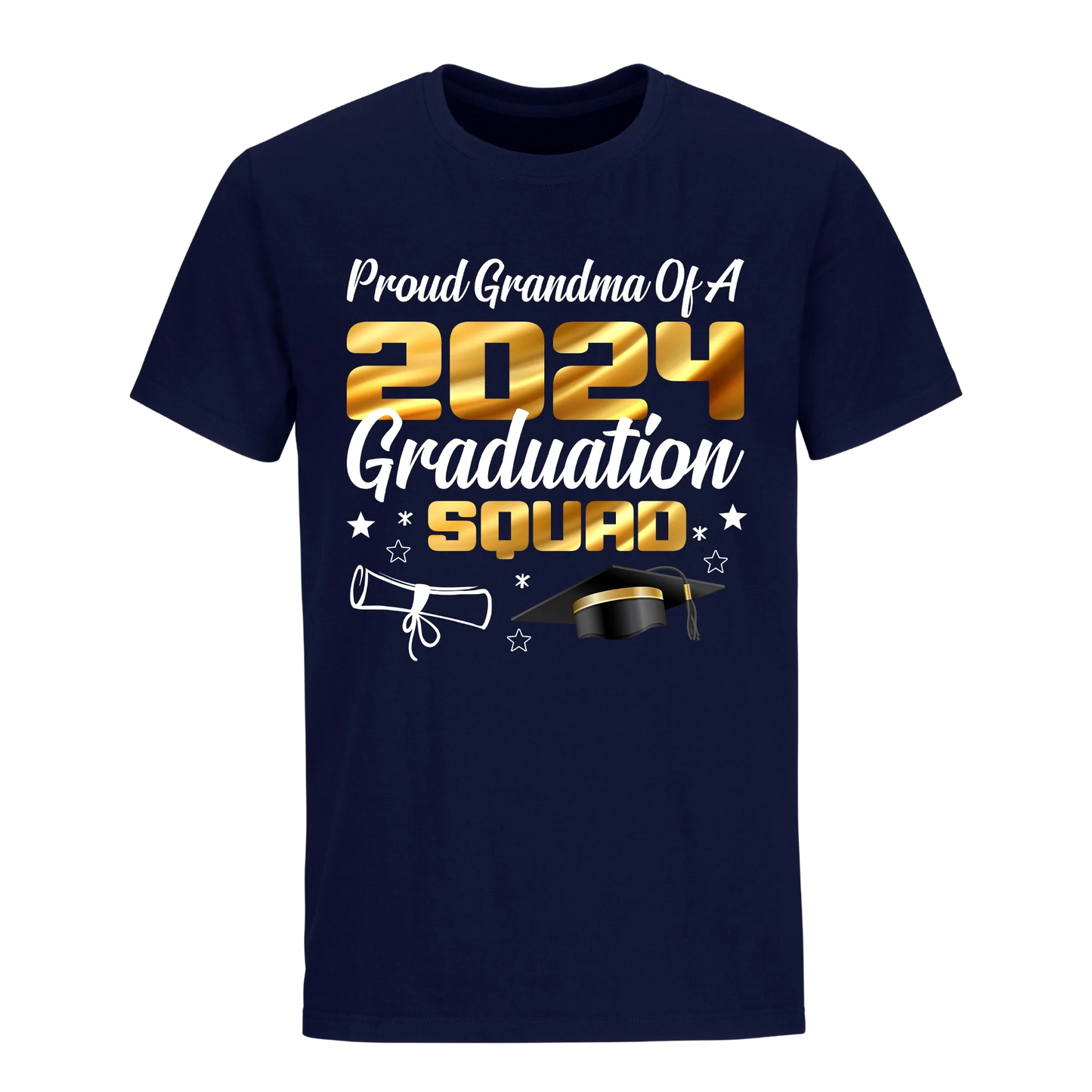 Proud Grandma Of A 2024 Graduate Unisex Shirt D11