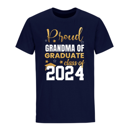 Proud Grandma Of A 2024 Graduate Unisex Shirt D13