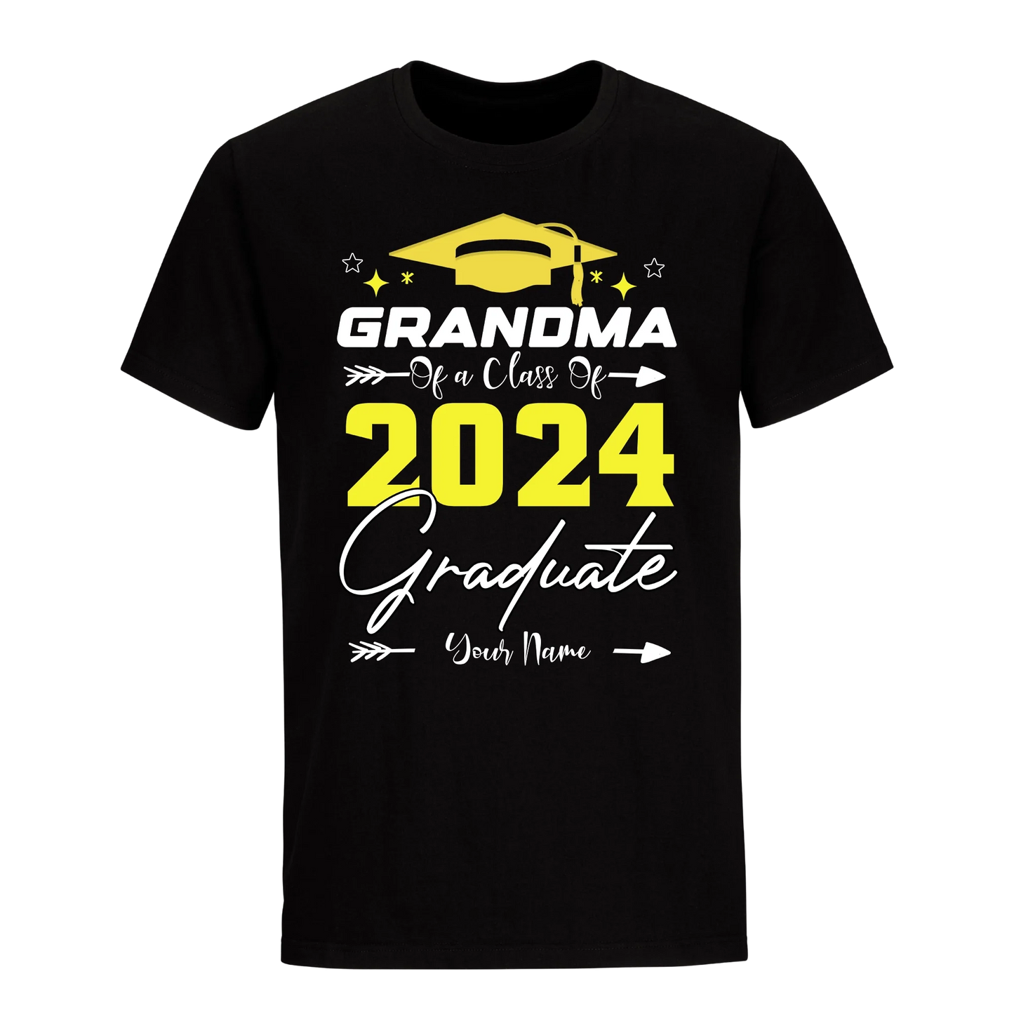 Proud Grandma Of A 2024 Graduate with Name Unisex Shirt D6