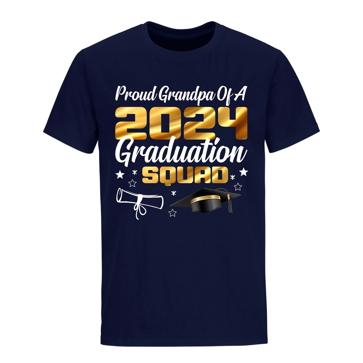 Proud Grandpa Of A 2024 Graduate Unisex Shirt D11