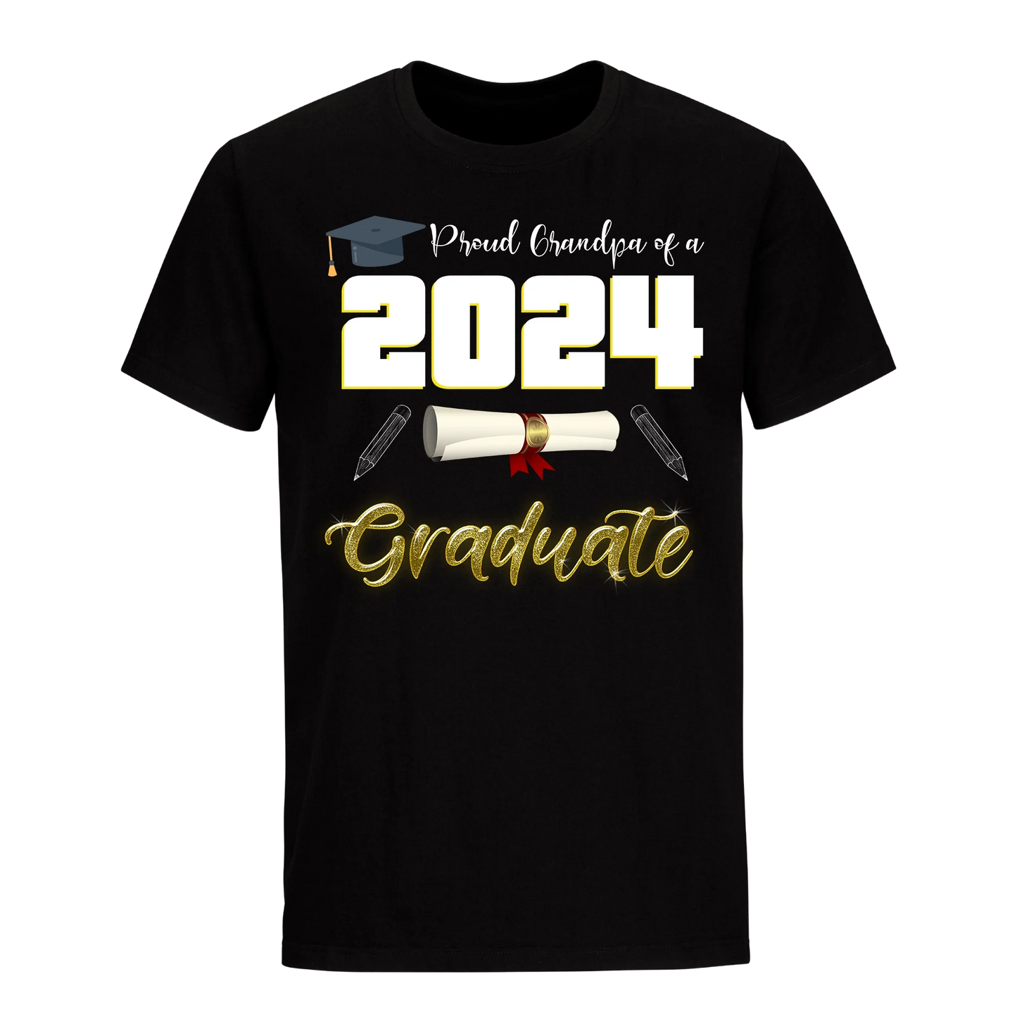 Proud Grandpa Of A 2024 Graduate Unisex Shirt D1