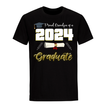 Proud Grandpa Of A 2024 Graduate Unisex Shirt D1