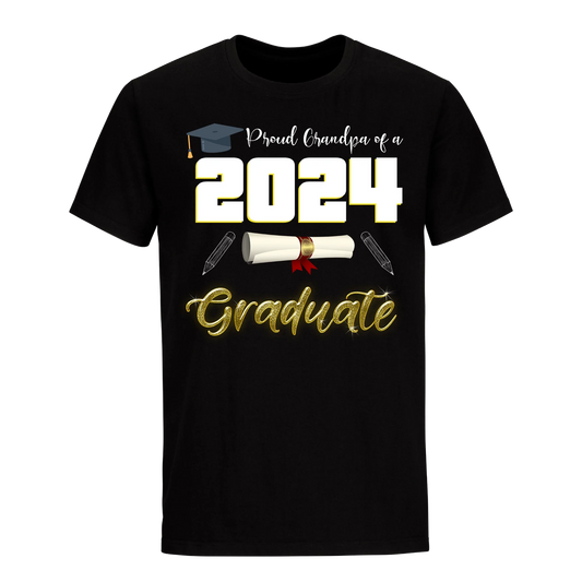 Proud Grandpa Of A 2024 Graduate Unisex Shirt D1