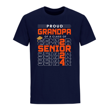 Proud Grandpa Of A 2024 Graduate with Name Unisex Shirt D14