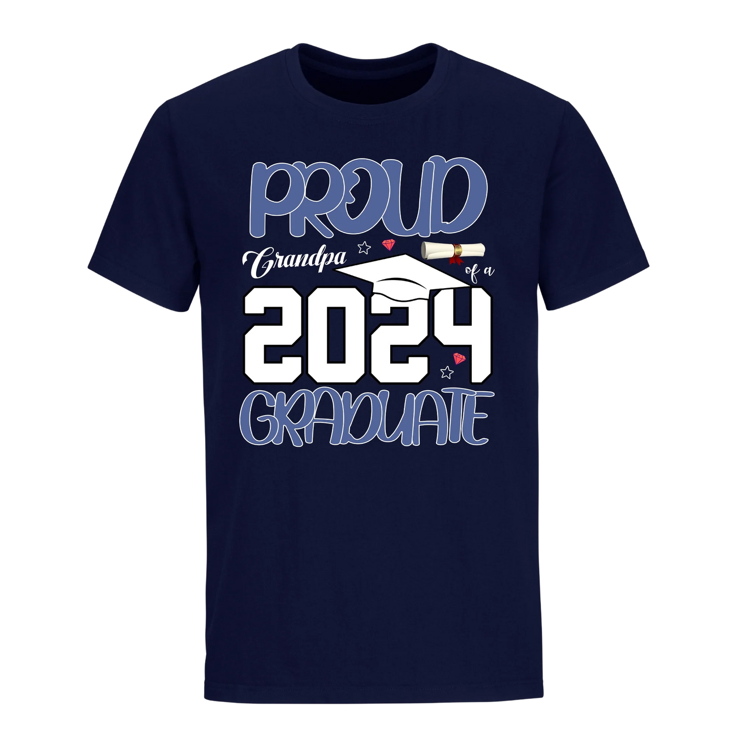 Proud Grandpa Of A 2024 Graduate Unisex Shirt D10