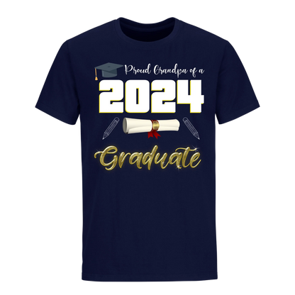 Proud Grandpa Of A 2024 Graduate Unisex Shirt D1