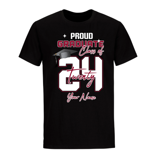Proud Self Of A 2024 Graduate with Name Unisex Shirt D8