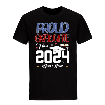 Proud Self Of A 2024 Graduate with Name Unisex Shirt D10