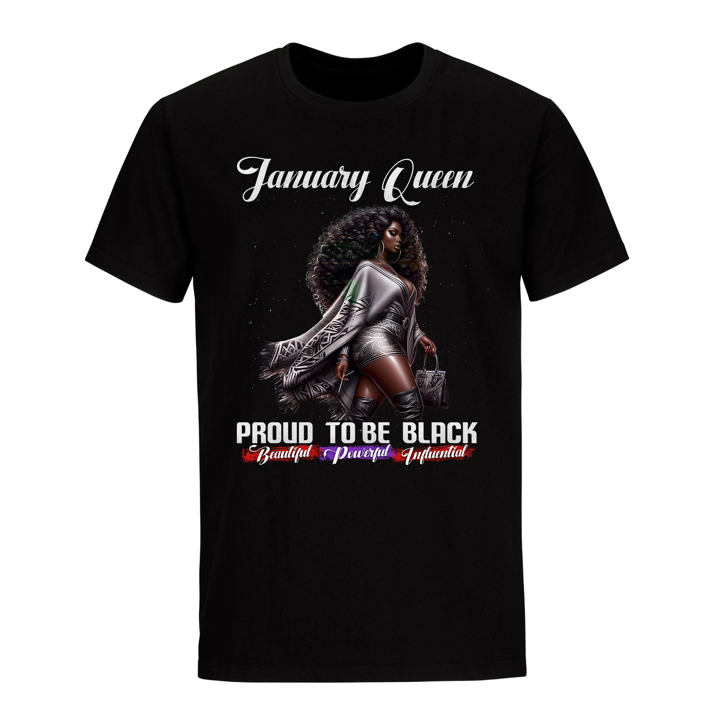 PROUD TO BE BLACK JANUARY QUEEN UNISEX SHIRT