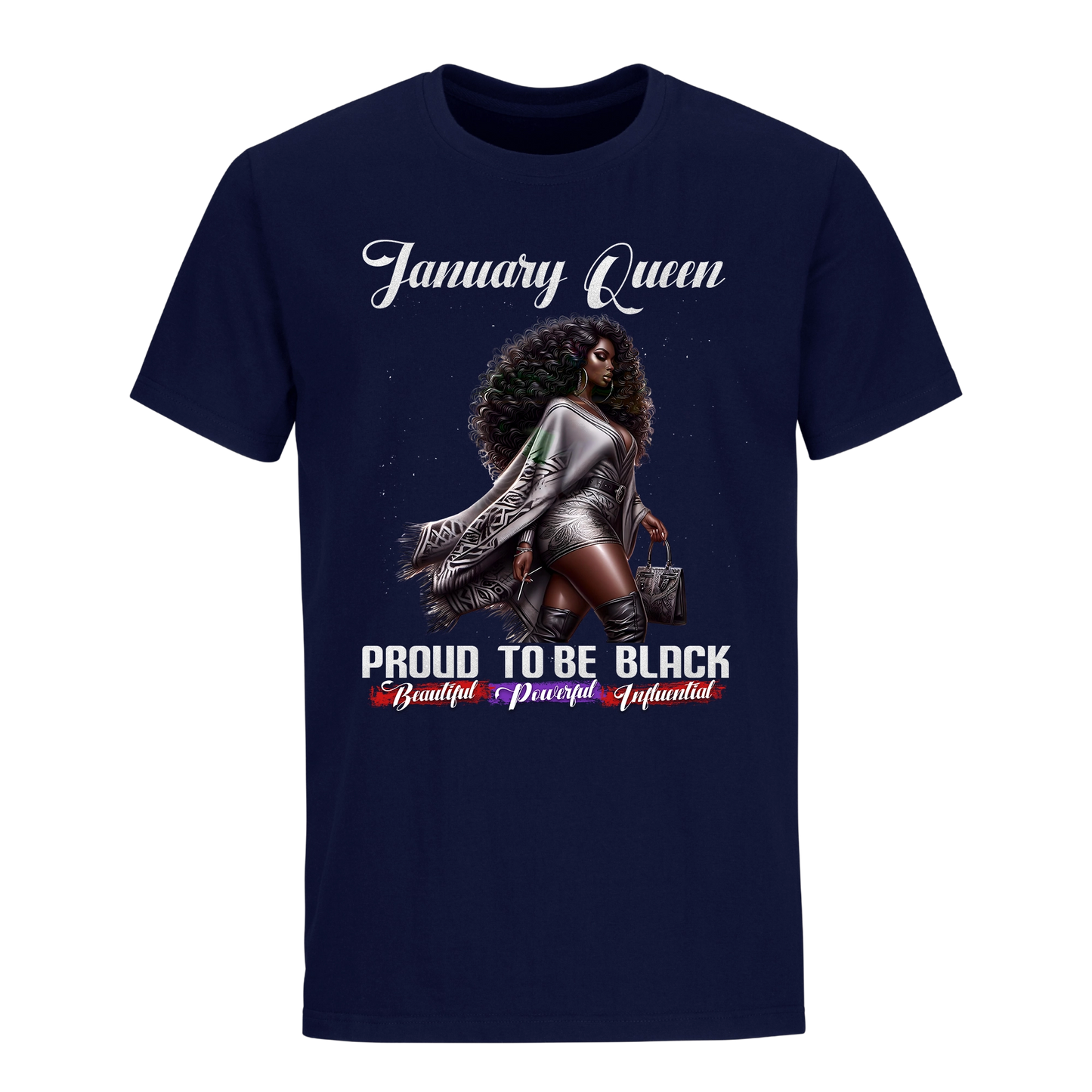 PROUD TO BE BLACK JANUARY QUEEN UNISEX SHIRT