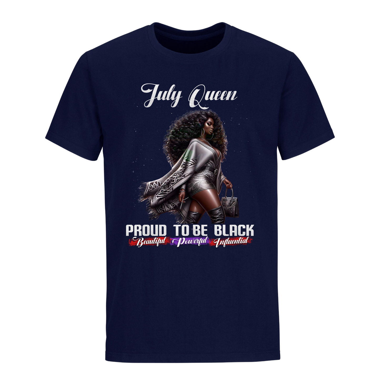 PROUD TO BE BLACK JULY QUEEN UNISEX SHIRT