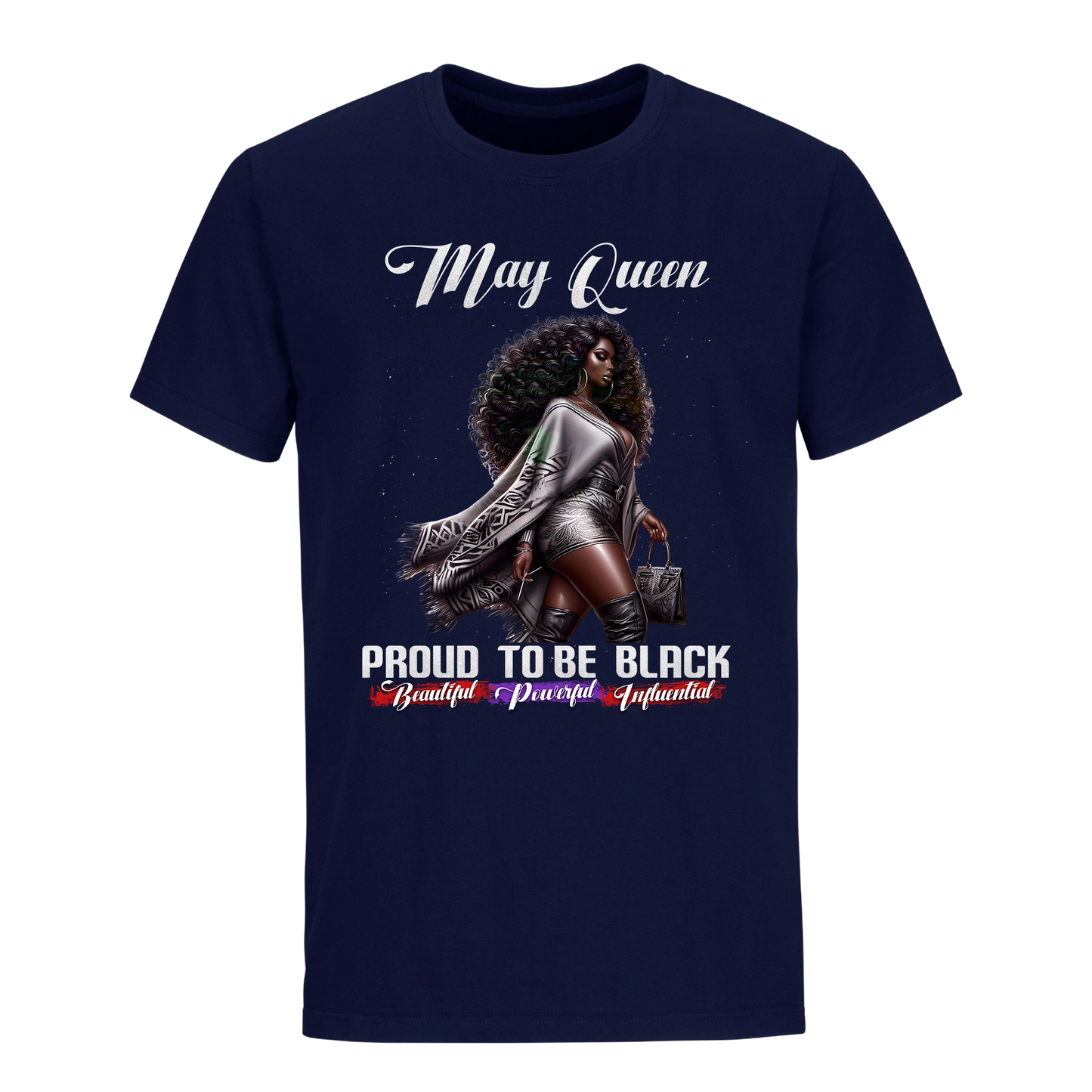 PROUD TO BE BLACK MAY QUEEN UNISEX SHIRT