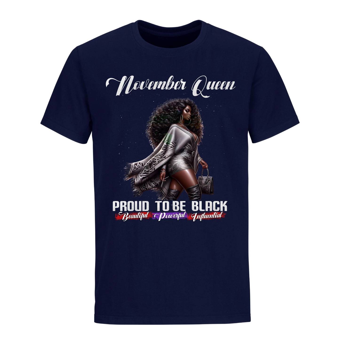 PROUD TO BE BLACK NOVEMBER QUEEN UNISEX SHIRT