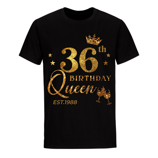 QUEEN 36TH 1988 BIRTHDAY UNISEX SHIRT