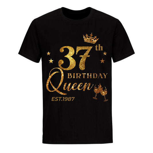 QUEEN 37TH 1987 BIRTHDAY UNISEX SHIRT