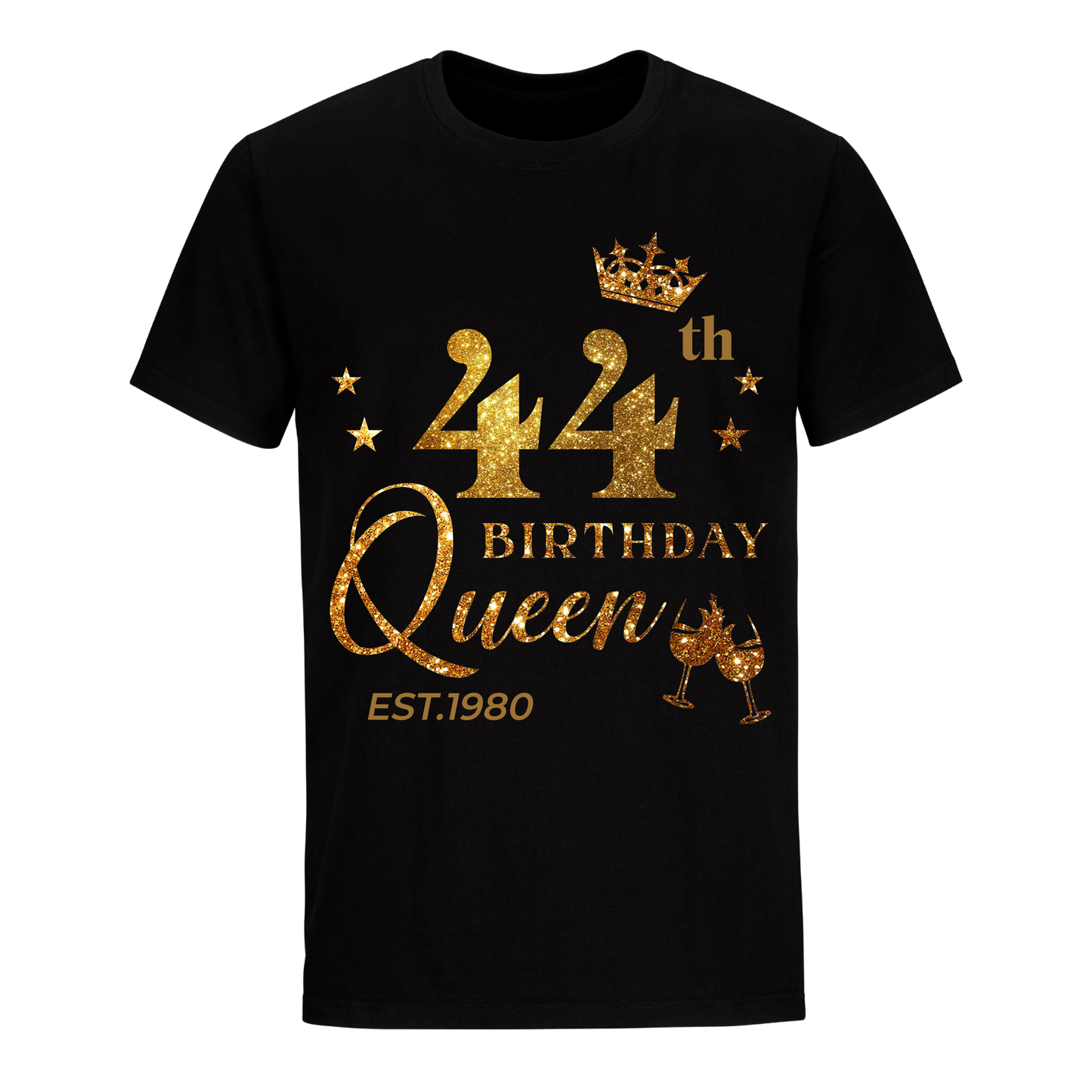 QUEEN 44TH 1980 BIRTHDAY UNISEX SHIRT