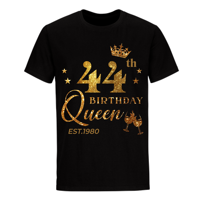 QUEEN 44TH 1980 BIRTHDAY UNISEX SHIRT