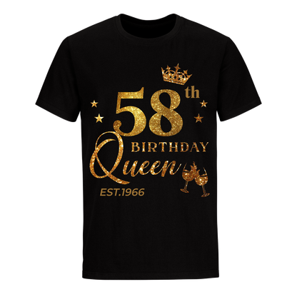 QUEEN 58TH 1966 BIRTHDAY UNISEX SHIRT