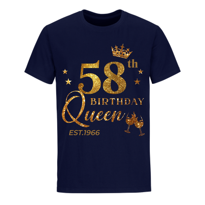 QUEEN 58TH 1966 BIRTHDAY UNISEX SHIRT