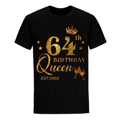 QUEEN 64TH 1960 BIRTHDAY UNISEX SHIRT