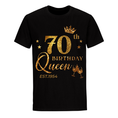 QUEEN 70TH 1954 BIRTHDAY UNISEX SHIRT