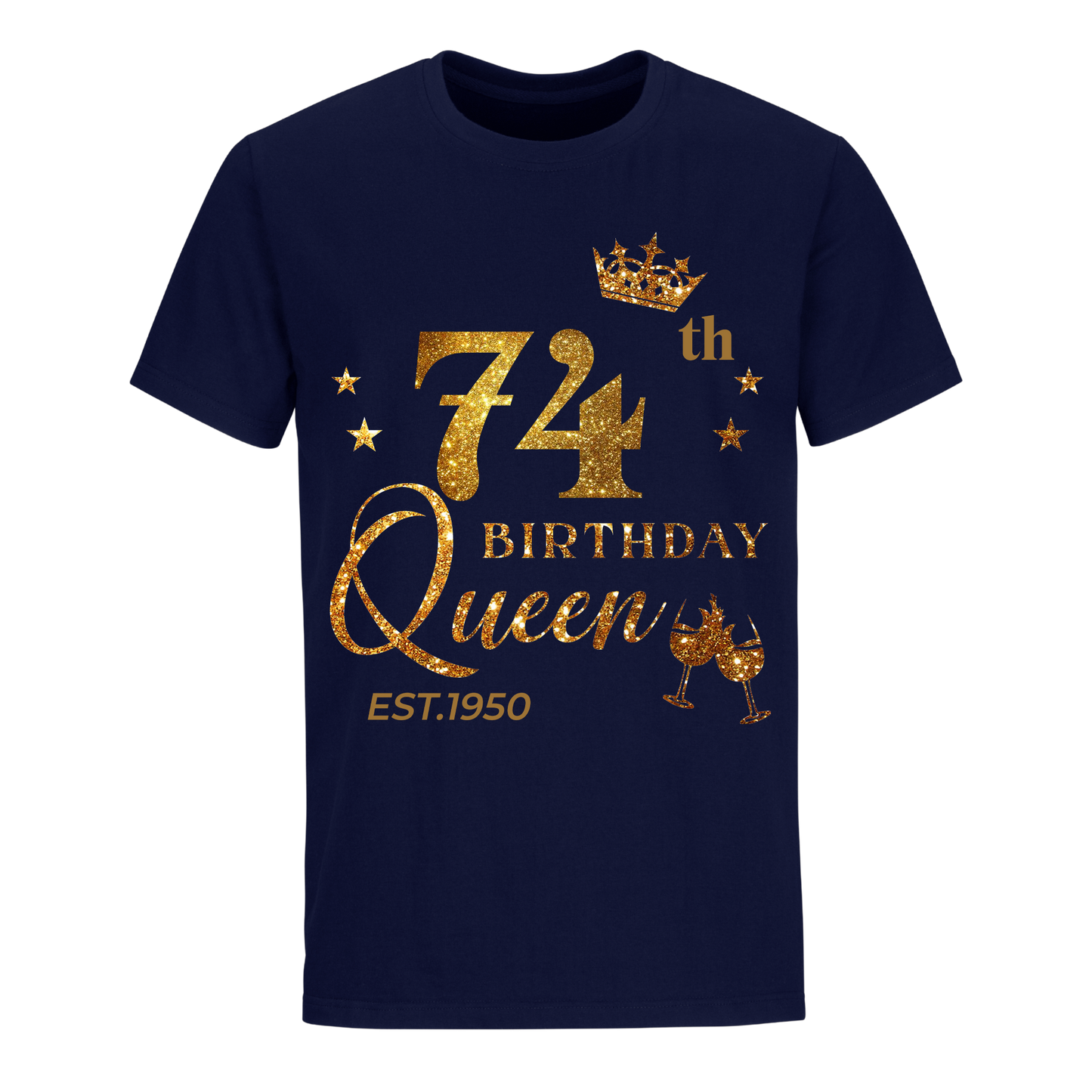 QUEEN 74TH 1950 BIRTHDAY UNISEX SHIRT