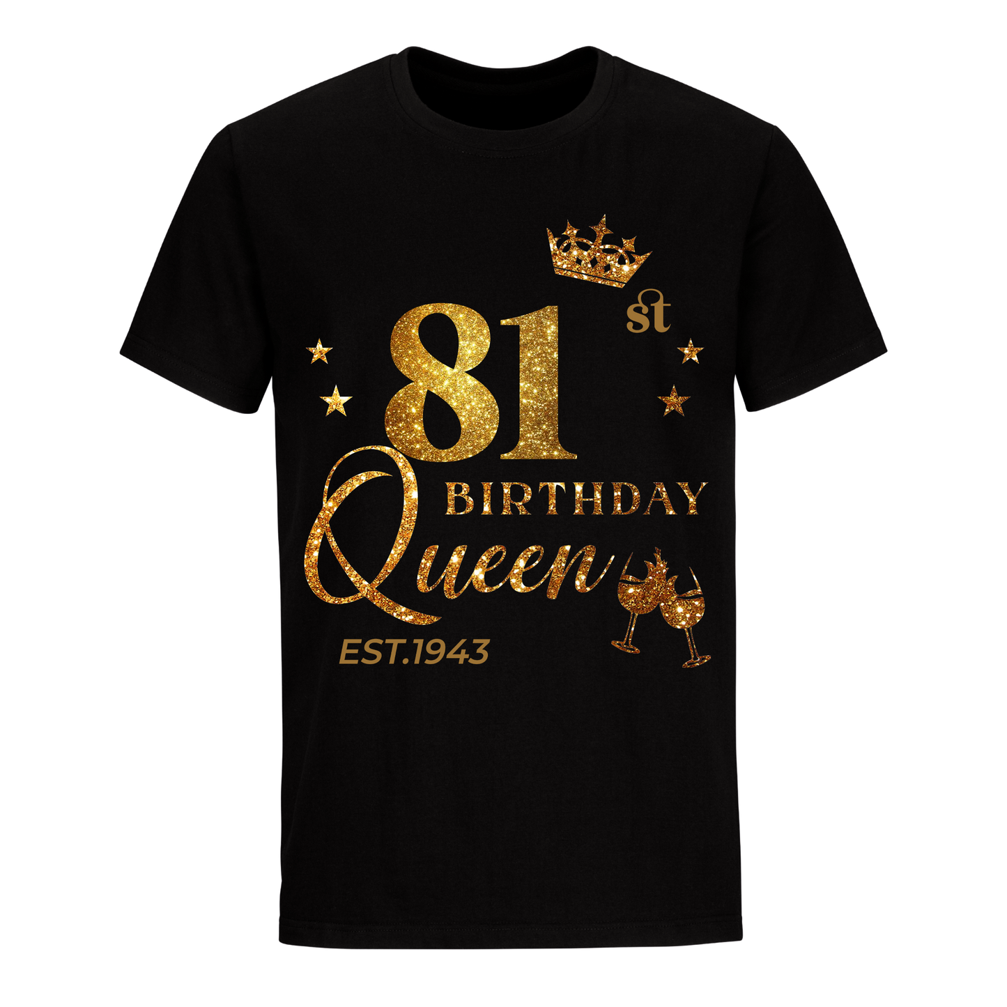 QUEEN 81ST 1943 BIRTHDAY UNISEX SHIRT