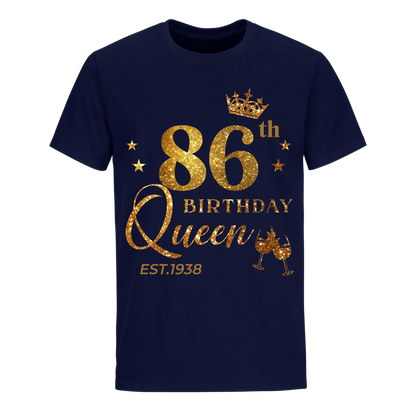 QUEEN 86TH 1938 BIRTHDAY UNISEX SHIRT