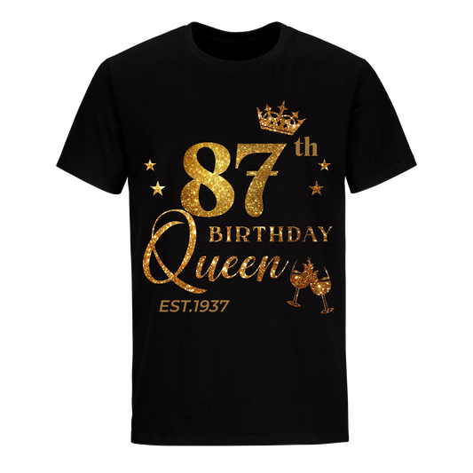 QUEEN 87TH 1937 BIRTHDAY UNISEX SHIRT