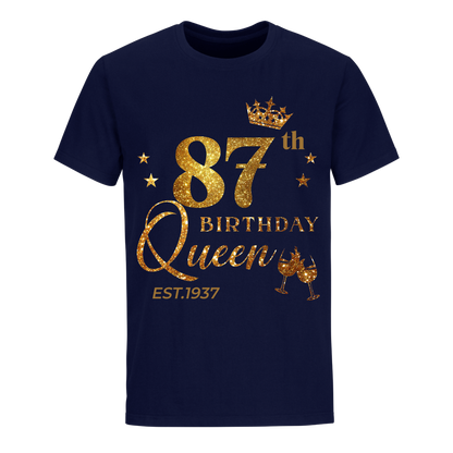 QUEEN 87TH 1937 BIRTHDAY UNISEX SHIRT