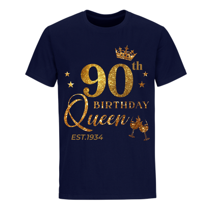 QUEEN 90TH 1934 BIRTHDAY UNISEX SHIRT