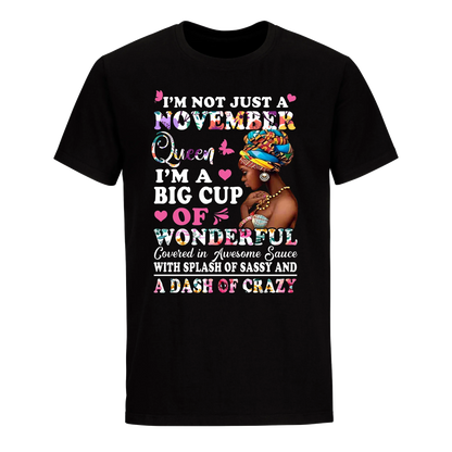 QUEEN BIG CUP NOVEMBER UNISEX SHIRT