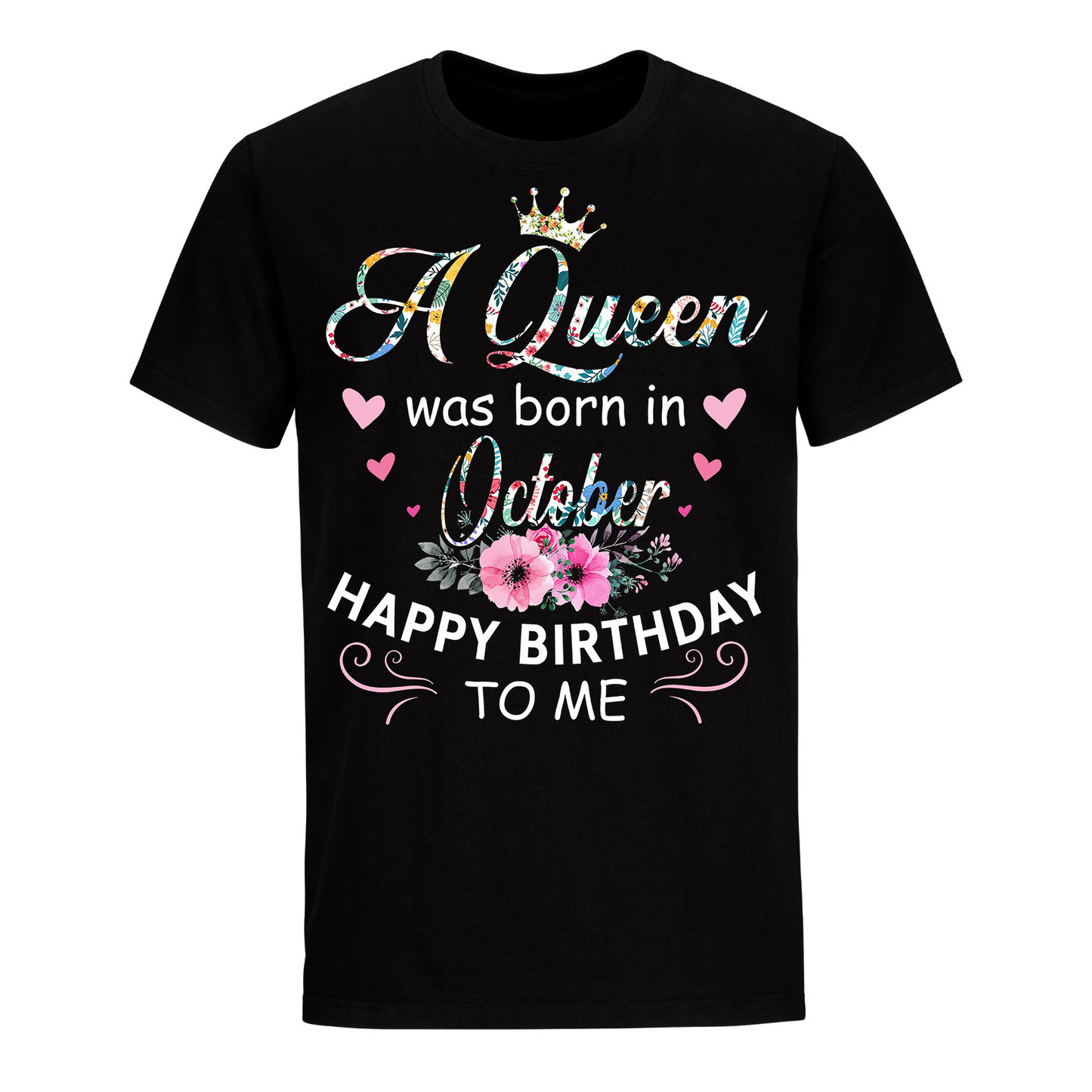 QUEEN BORN OCTOBER UNISEX SHIRT